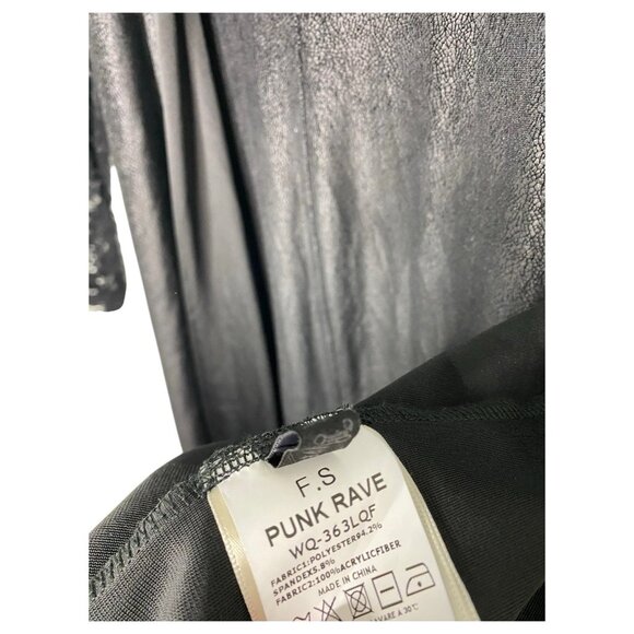 Punk Rave Nightspell Dress Cloak Size XS Small Lace Sleeves Goth Emo Core Black - Picture 10 of 13